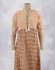 Picture of Golden Brown Coat Style Umbrella Kurti