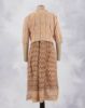 Picture of Golden Brown Coat Style Umbrella Kurti