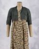 Picture of Golden Brown Coat Style Umbrella Kurti