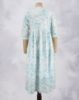 Picture of Sky Blue Motif's Prints Umbrella Kurti