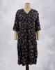 Picture of Dark Blue Floral Prints Umbrella Kurti