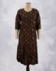 Picture of Brown Golden Prints Umbrella Kurti