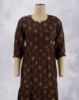 Picture of Brown Golden Prints Umbrella Kurti
