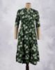 Picture of Green Motif's Floral Prints Umbrella Kurti