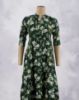 Picture of Green Motif's Floral Prints Umbrella Kurti