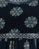 Picture of Dark Blue Neck Embroidery Prints Umbrella Kurti
