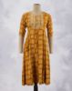 Picture of Yellow Thread & Sequence Works Umbrella Kurti