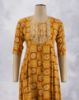 Picture of Yellow Thread & Sequence Works Umbrella Kurti