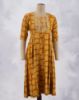 Picture of Yellow Thread & Sequence Works Umbrella Kurti