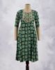 Picture of Yellow Thread & Sequence Works Umbrella Kurti