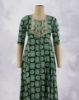 Picture of Yellow Thread & Sequence Works Umbrella Kurti