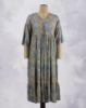 Picture of Blue Zamiki Work Prints Umbrella Kurti