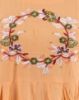 Picture of Orange Beats & Embroidery works Umbrella Kurti