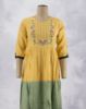 Picture of Orange Beats & Embroidery works Umbrella Kurti