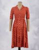 Picture of Red Floral Motif's Prints Umbrella Kurti