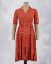 Picture of Red Floral Motif's Prints Umbrella Kurti