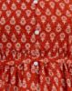 Picture of Red Floral Motif's Prints Umbrella Kurti