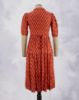 Picture of Red Floral Motif's Prints Umbrella Kurti