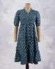Picture of Red Floral Motif's Prints Umbrella Kurti