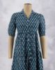 Picture of Red Floral Motif's Prints Umbrella Kurti