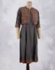 Picture of Dark Grey Half Coat Zamiki Works Umbrella Kurti