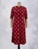Picture of Red Floral Prints Umbrella Kurti