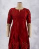Picture of Honey Brown Border Prints Umbrella kurti