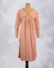 Picture of Orange Golden Embroidery Floral Prints Straight Kurti