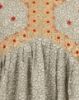 Picture of Orange Golden Embroidery Floral Prints Straight Kurti