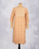 Picture of Yellow Silver Zari Embroidery Straight Kurti