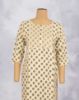 Picture of Yellow Silver Zari Embroidery Straight Kurti