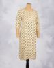 Picture of Yellow Silver Zari Embroidery Straight Kurti