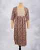 Picture of Mid Blue Floral Print Straight Kurti