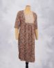 Picture of Mid Blue Floral Print Straight Kurti