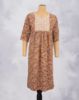 Picture of Mid Blue Floral Print Straight Kurti