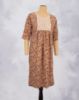 Picture of Mid Blue Floral Print Straight Kurti