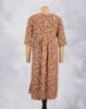 Picture of Mid Blue Floral Print Straight Kurti
