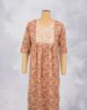 Picture of Mid Blue Floral Print Straight Kurti