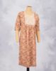 Picture of Mid Blue Floral Print Straight Kurti