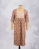 Picture of Mid Blue Floral Print Straight Kurti