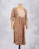 Picture of Mid Blue Floral Print Straight Kurti