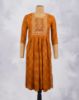 Picture of Orange Tango Floral Print Straight Kurti