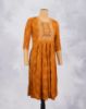 Picture of Orange Tango Floral Print Straight Kurti