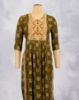 Picture of Orange Tango Floral Print Straight Kurti