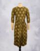Picture of Orange Tango Floral Print Straight Kurti