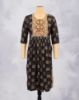Picture of Orange Tango Floral Print Straight Kurti