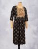 Picture of Orange Tango Floral Print Straight Kurti