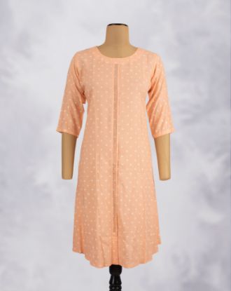 Picture of Orange Stone A-Line Kurti
