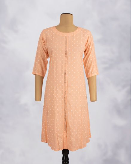 Picture of Orange Stone A-Line Kurti