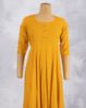 Picture of Yellow Gold Prints Umbrella Kurti 